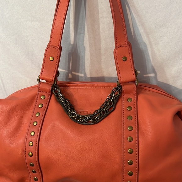 Kenneth Cole Reaction Barrell Stylish Orange Women's Bag - Picture 3 of 10